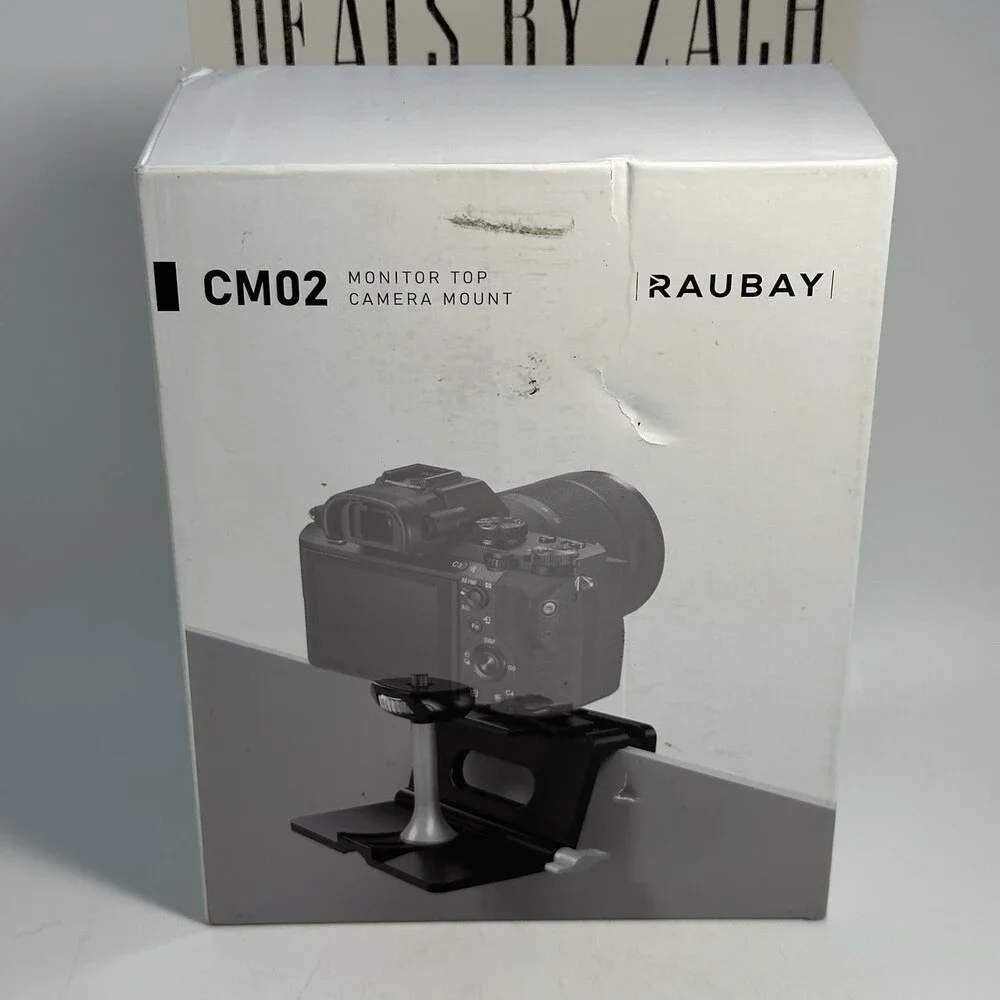 RAUBAY Monitor Top Camera Mount Stand CM02 w/Hanging Webcam Clamp - NEW Open Box